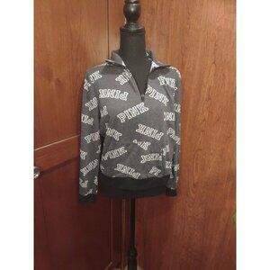 PINK Half Zip Pullover Size M